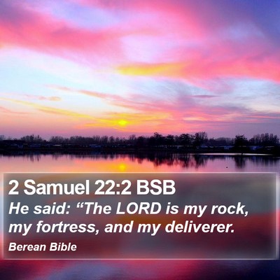 2 Samuel 22:2 BSB Bible Verse Image