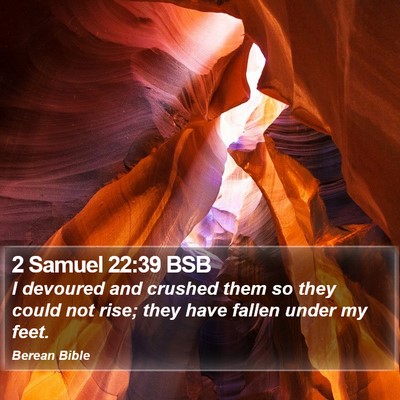 2 Samuel 22:39 BSB Bible Verse Image