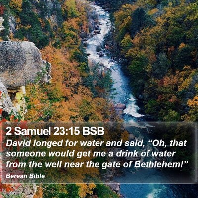 2 Samuel 23:15 BSB Bible Verse Image