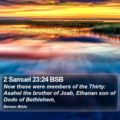 2 Samuel 23:24 BSB Bible Verse Image