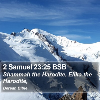 2 Samuel 23:25 BSB Bible Verse Image