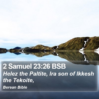 2 Samuel 23:26 BSB Bible Verse Image