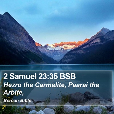 2 Samuel 23:35 BSB Bible Verse Image
