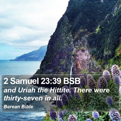 2 Samuel 23:39 BSB Bible Verse Image