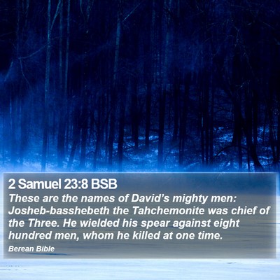 2 Samuel 23:8 BSB Bible Verse Image