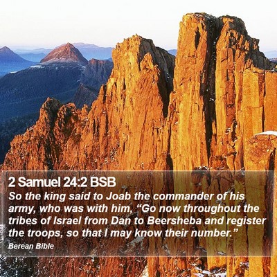 2 Samuel 24:2 BSB Bible Verse Image