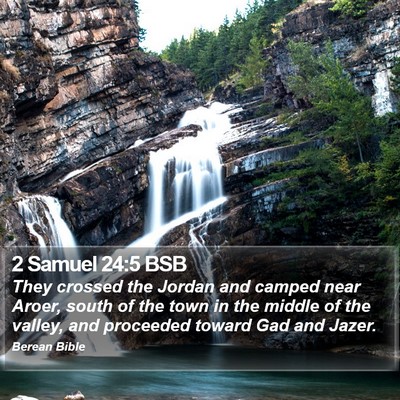 2 Samuel 24:5 BSB Bible Verse Image