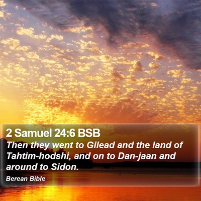 2 Samuel 24:6 BSB Bible Verse Image