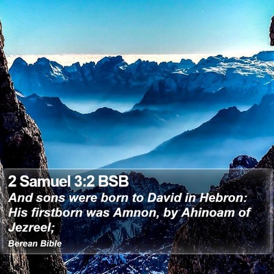 2 Samuel 3:2 BSB Bible Verse Image