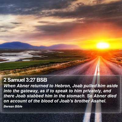 2 Samuel 3:27 BSB Bible Verse Image