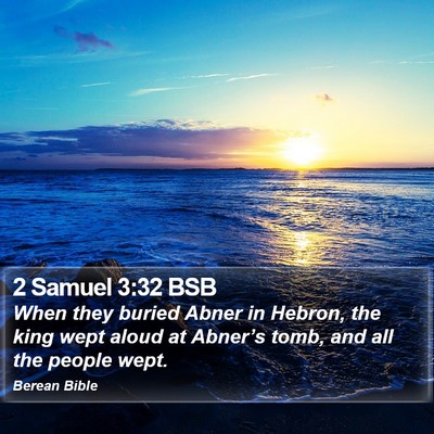 2 Samuel 3:32 BSB Bible Verse Image