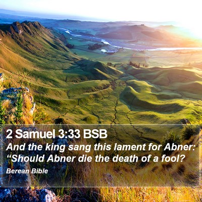 2 Samuel 3:33 BSB Bible Verse Image