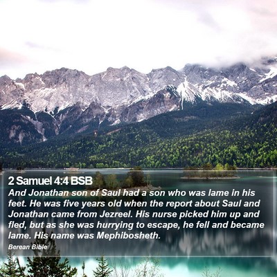 2 Samuel 4:4 BSB Bible Verse Image
