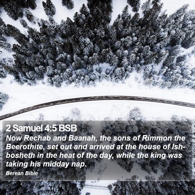 2 Samuel 4:5 BSB Bible Verse Image