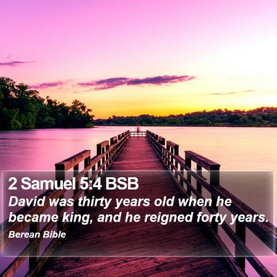 2 Samuel 5:4 BSB Bible Verse Image