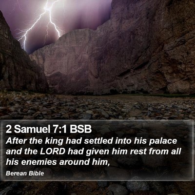 2 Samuel 7:1 BSB Bible Verse Image