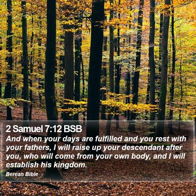 2 Samuel 7:12 BSB Bible Verse Image