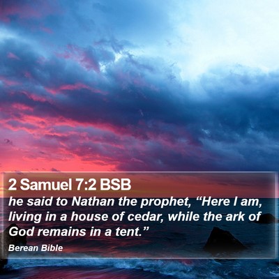 2 Samuel 7:2 BSB Bible Verse Image