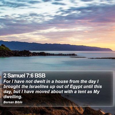 2 Samuel 7:6 BSB Bible Verse Image
