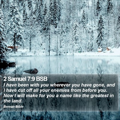 2 Samuel 7:9 BSB Bible Verse Image