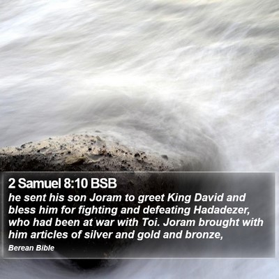 2 Samuel 8:10 BSB Bible Verse Image