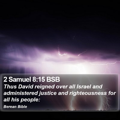 2 Samuel 8:15 BSB Bible Verse Image