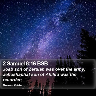2 Samuel 8:16 BSB Bible Verse Image