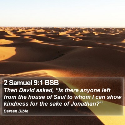 2 Samuel 9:1 BSB Bible Verse Image