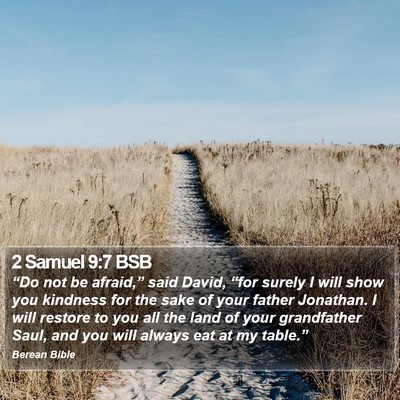 2 Samuel 9:7 BSB Bible Verse Image