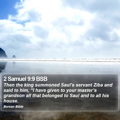 2 Samuel 9:9 BSB Bible Verse Image