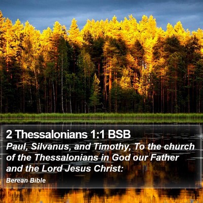 2 Thessalonians 1:1 BSB Bible Verse Image