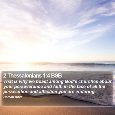 2 Thessalonians 1:4 BSB Bible Verse Image