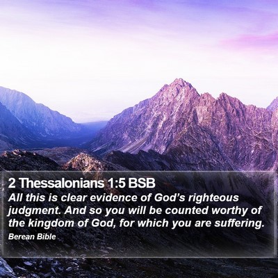 2 Thessalonians 1:5 BSB Bible Verse Image