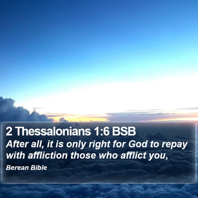 2 Thessalonians 1:6 BSB Bible Verse Image