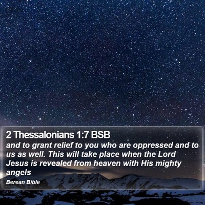 2 Thessalonians 1:7 BSB Bible Verse Image