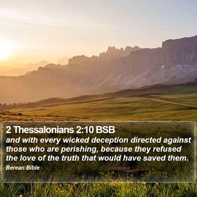 2 Thessalonians 2:10 BSB Bible Verse Image