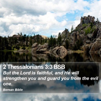 2 Thessalonians 3:3 BSB Bible Verse Image