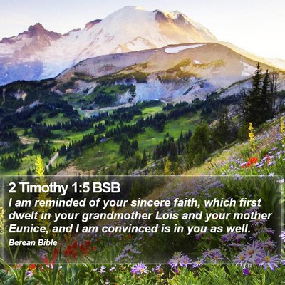 2 Timothy 1:5 BSB Bible Verse Image