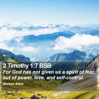 2 Timothy 1:7 BSB Bible Verse Image
