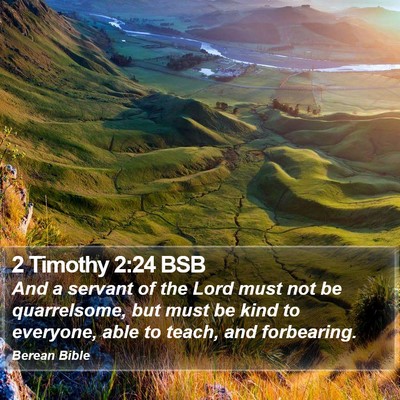 2 Timothy 2:24 BSB Bible Verse Image