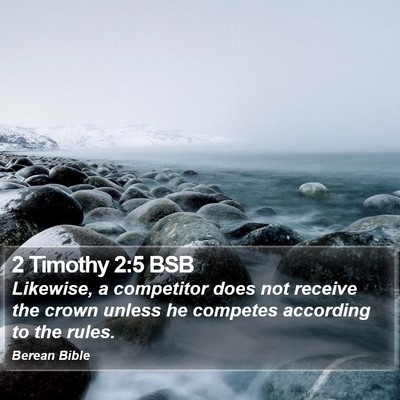 2 Timothy 2:5 BSB Bible Verse Image