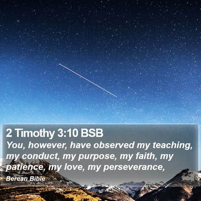 2 Timothy 3:10 BSB Bible Verse Image