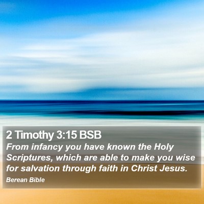 2 Timothy 3:15 BSB Bible Verse Image