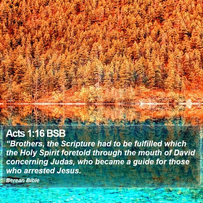Acts 1:16 BSB Bible Verse Image
