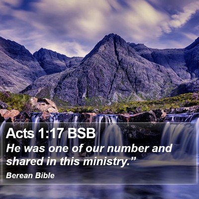 Acts 1:17 BSB Bible Verse Image