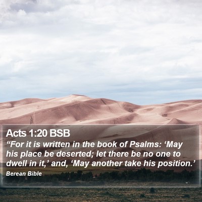 Acts 1:20 BSB Bible Verse Image