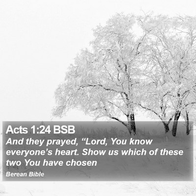 Acts 1:24 BSB Bible Verse Image
