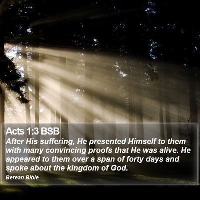 Acts 1:3 BSB Bible Verse Image