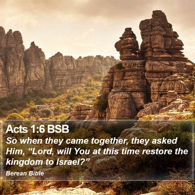 Acts 1:6 BSB Bible Verse Image