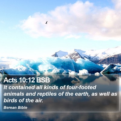Acts 10:12 BSB Bible Verse Image